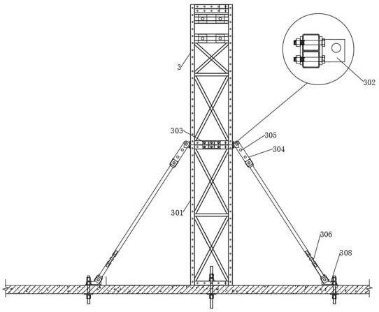 一种用于大层高框架结构爬架附着支座的连接装置的制作方法