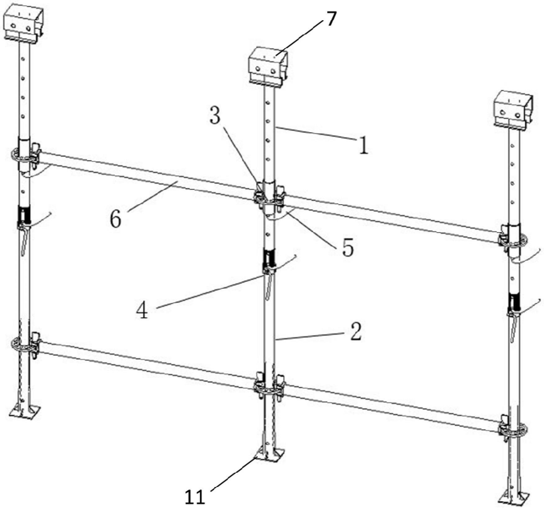 一种可调节高度可连接水平杆件的支撑立杆的制作方法