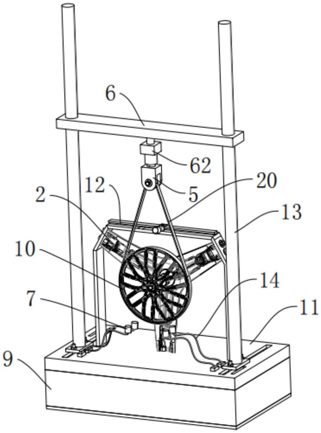 滚筒洗衣机的塑料带轮的测试装置的制作方法