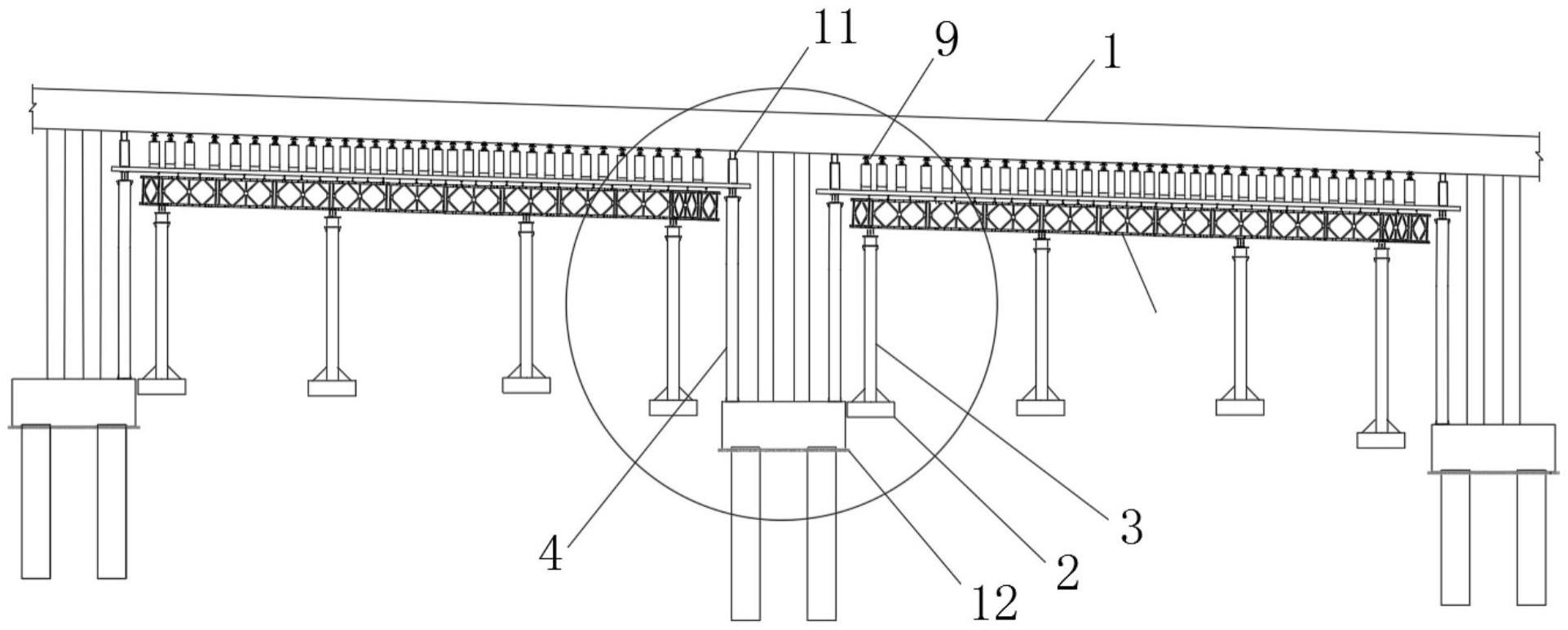 一种双线桥节段拼装梁支架结构的制作方法