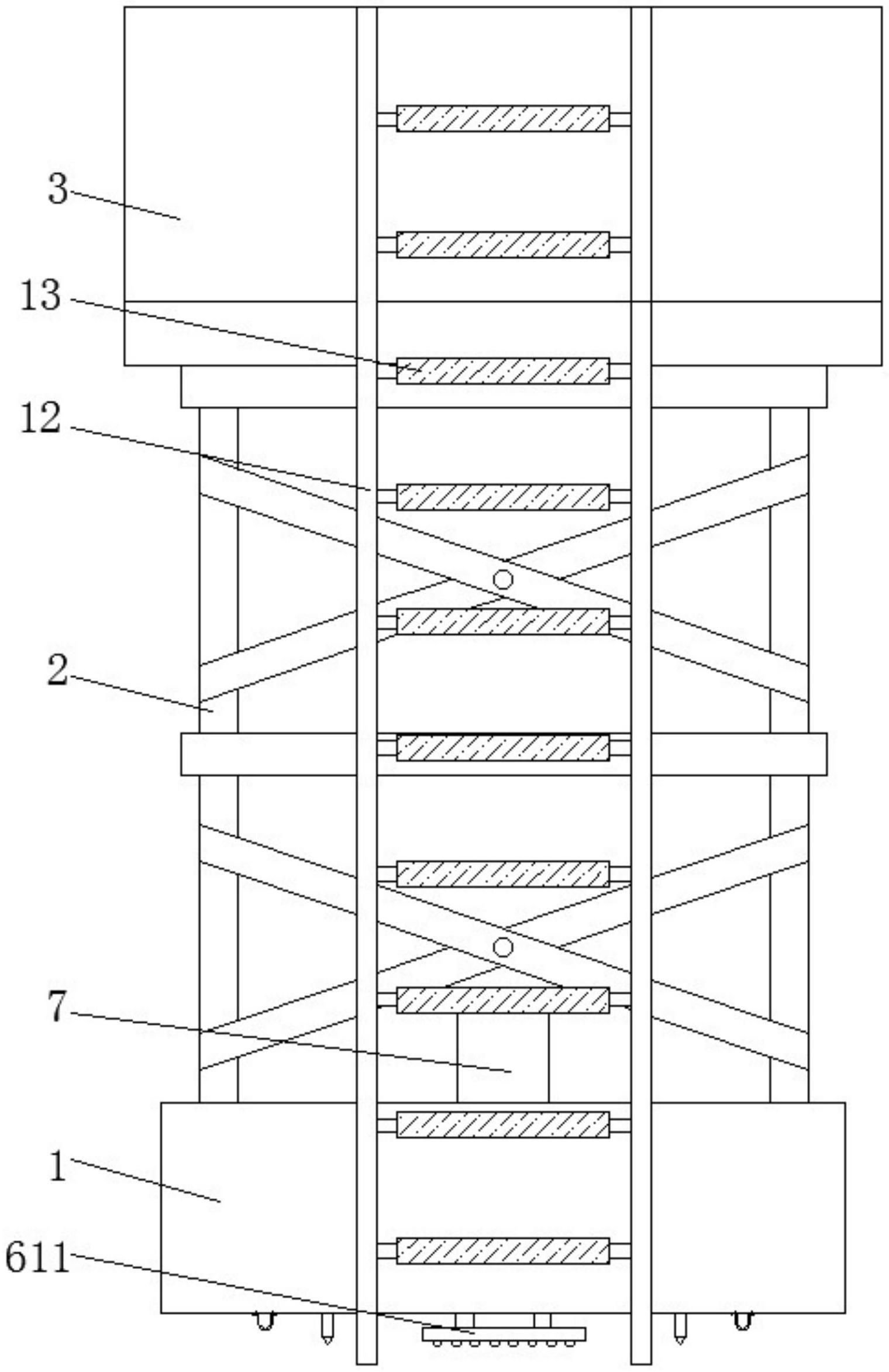 一种防掉落的建筑施工架的制作方法