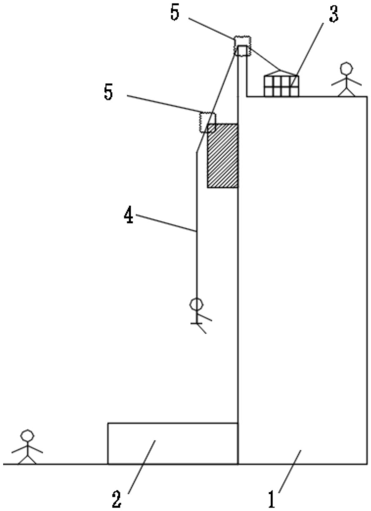 外墙作业吊绳辅助施工结构的制作方法