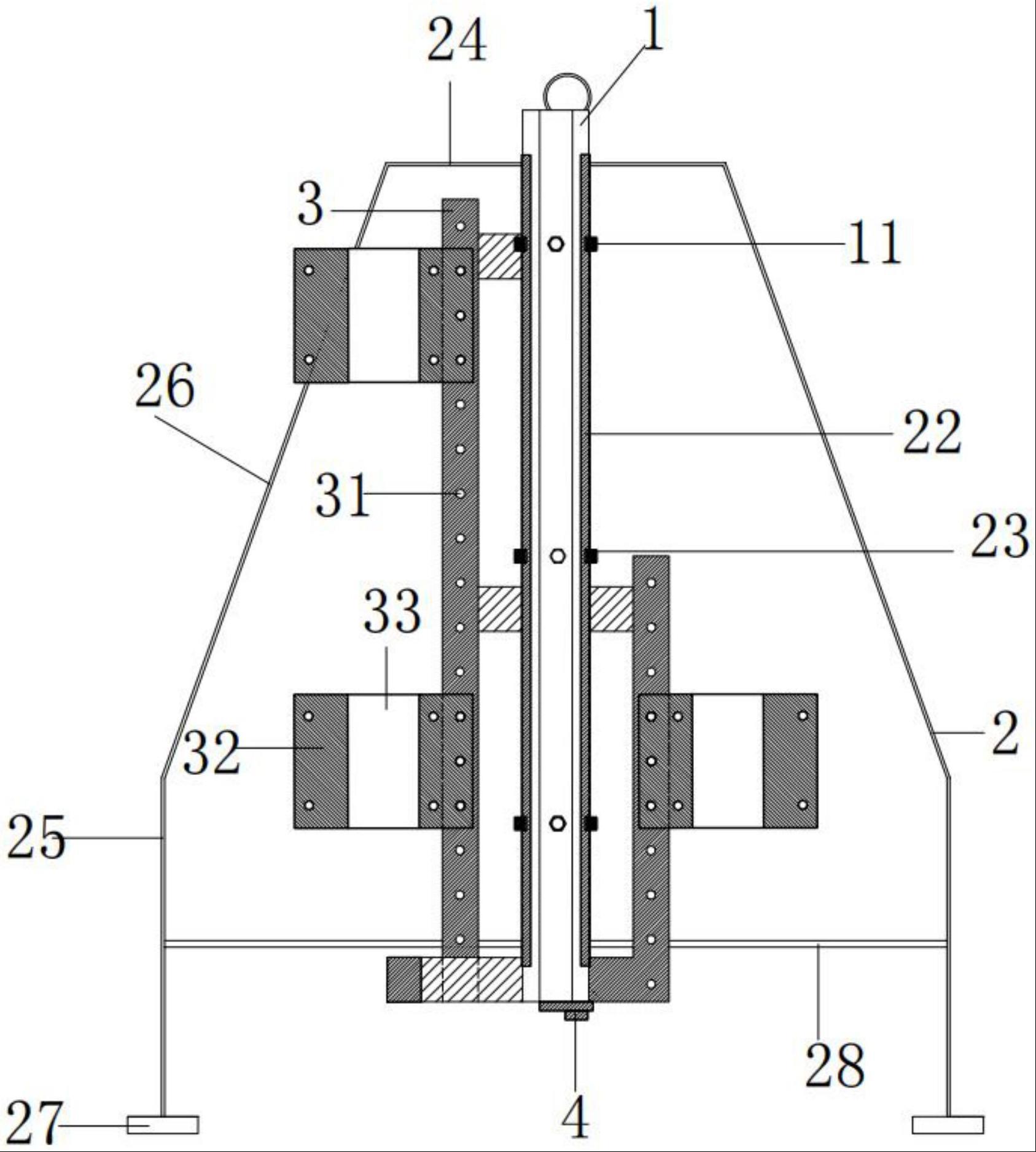 一种泥浆密度探测音叉和取样器的保护支架的制作方法