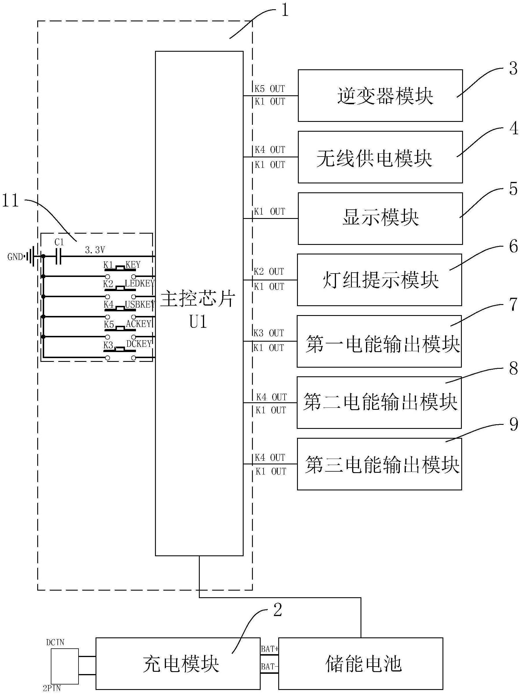 一种储能电源的控制电路的制作方法