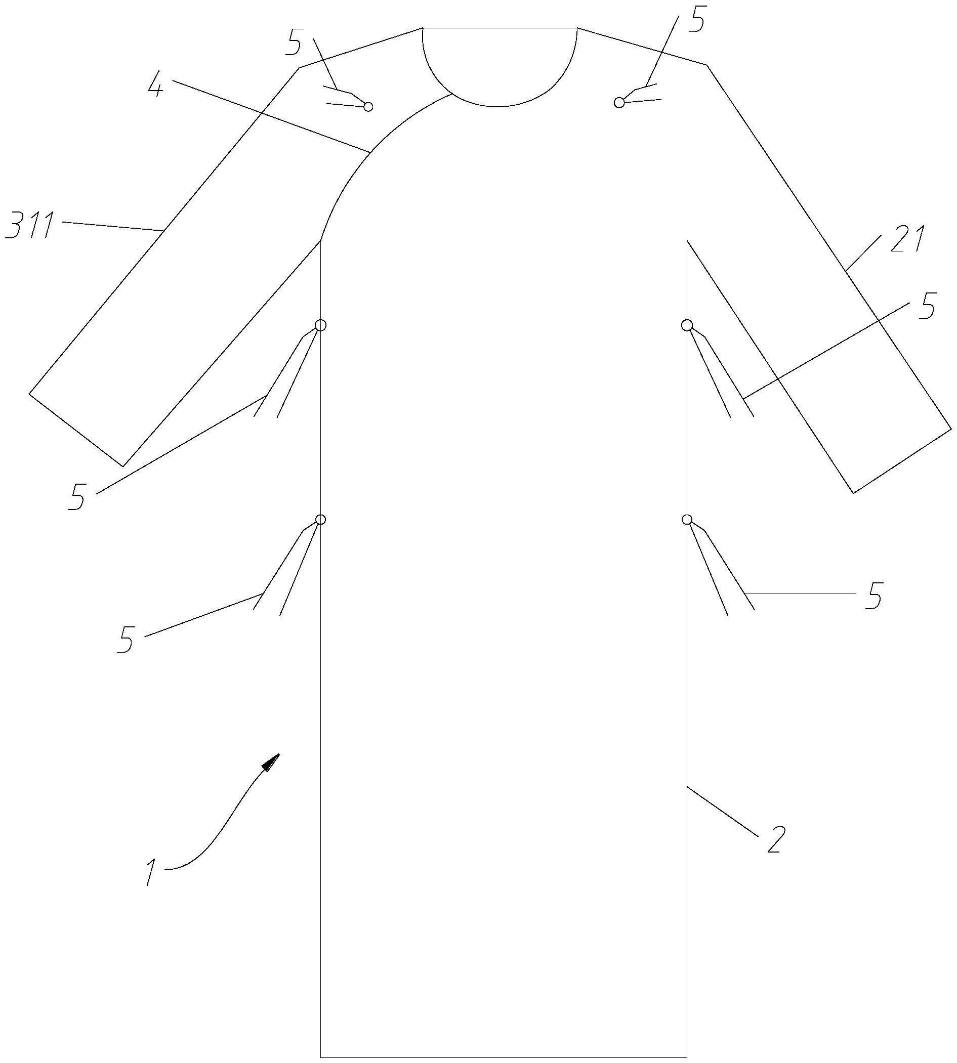 一种病号服的制作方法