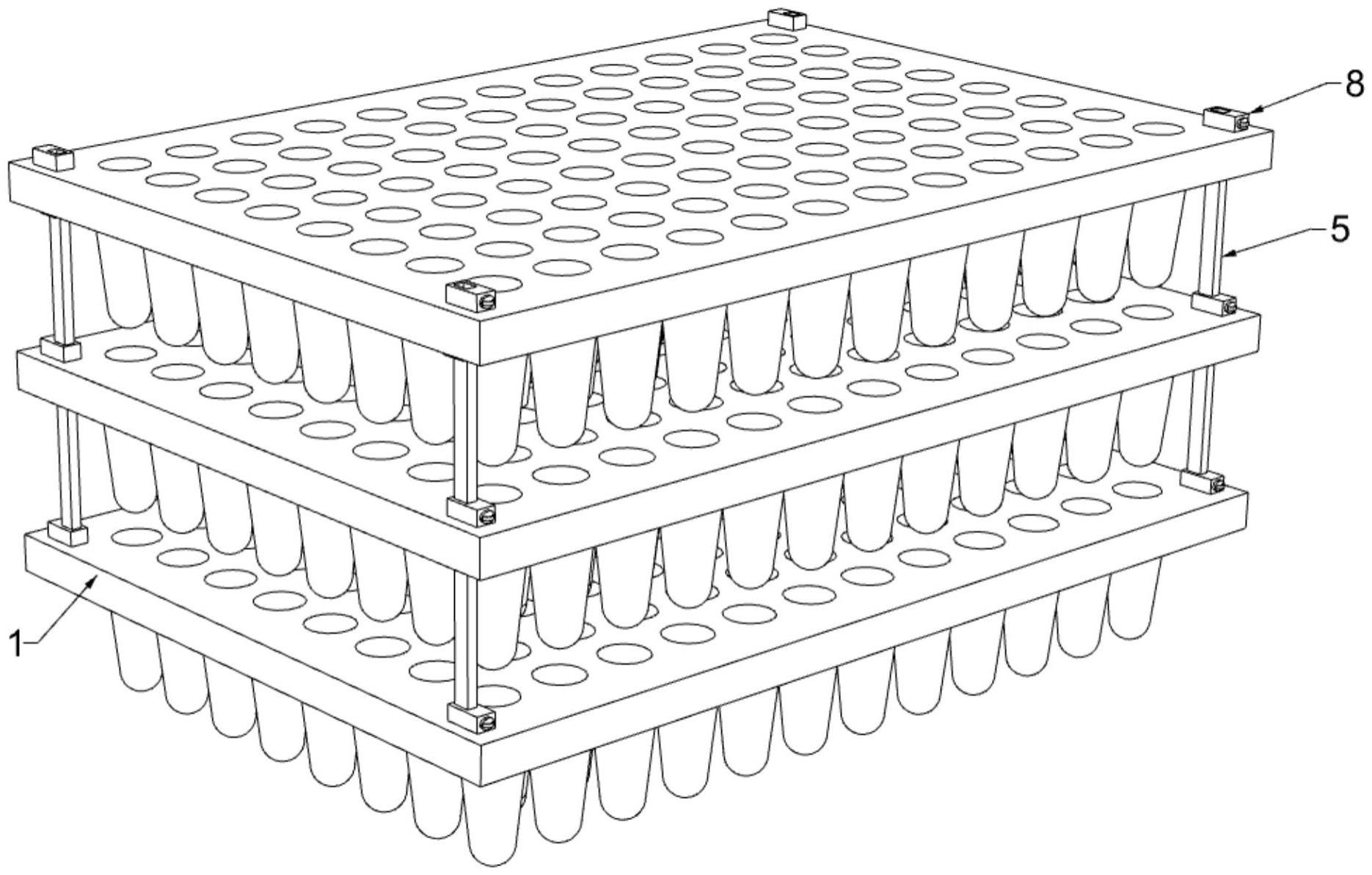 一种可叠层式96孔PCR板的制作方法