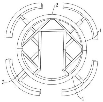一种盾构下穿对既有隧道横通道的加固支撑结构的制作方法