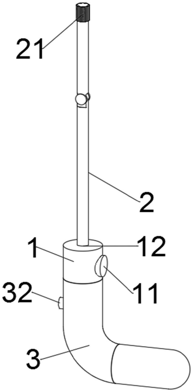 一种收伞助力伞柄的制作方法