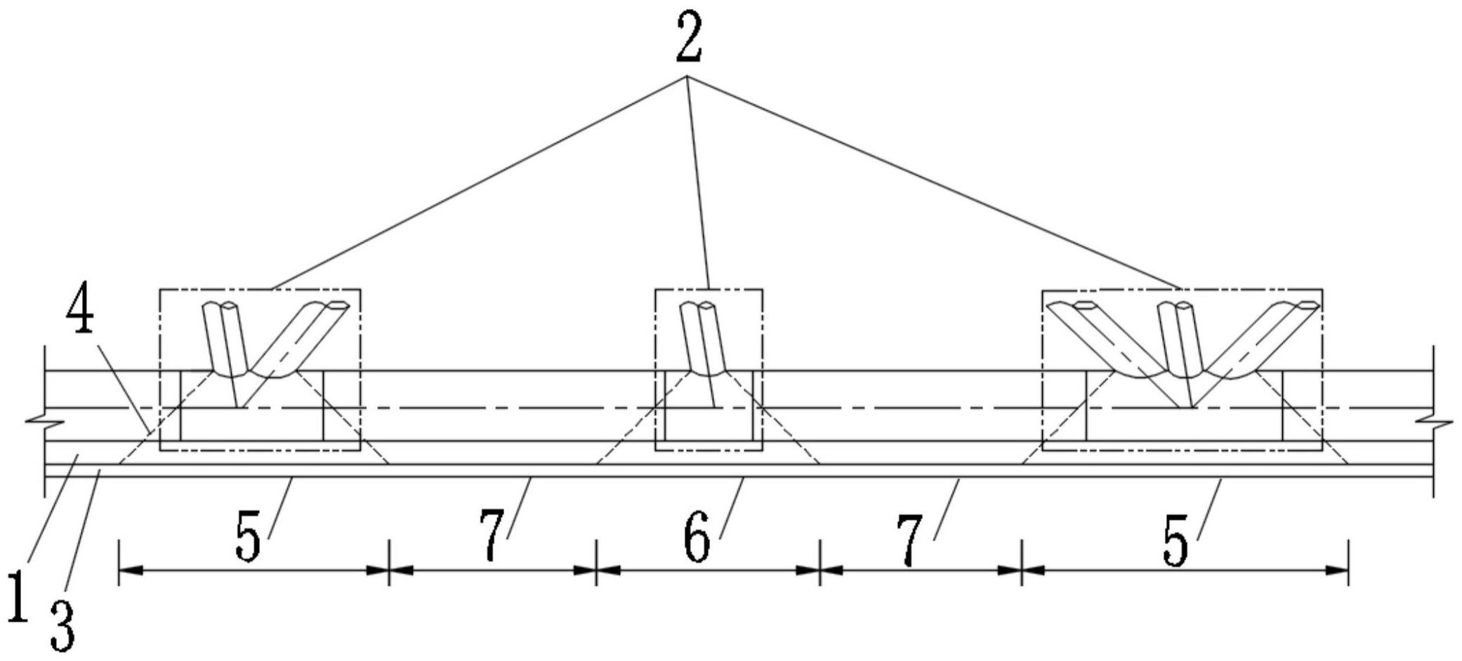一种导管架连续滑靴不同强度硬木组合的设计方案的制作方法
