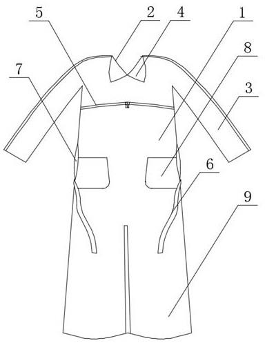 一种分娩服的制作方法