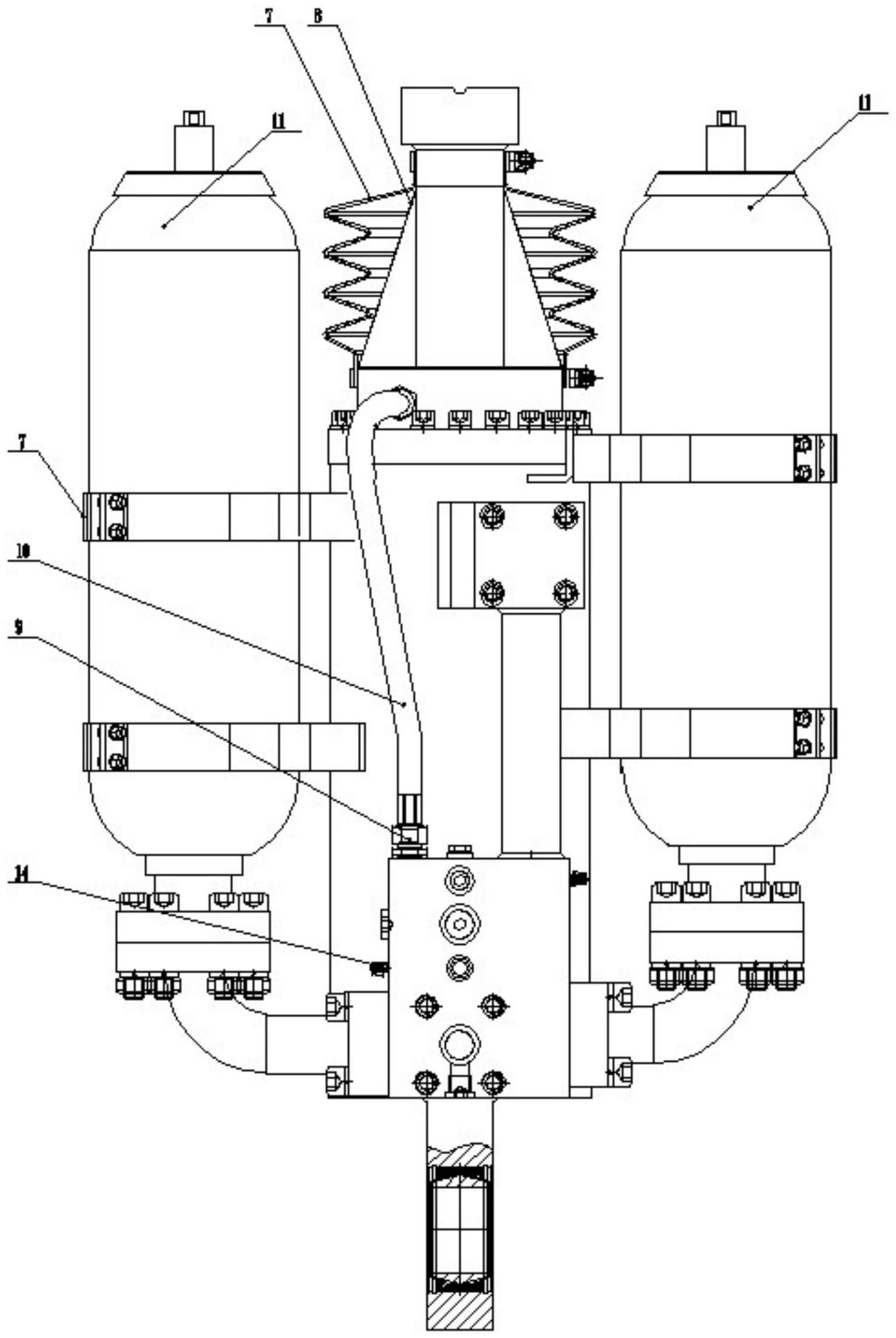 一种双蓄能器独立响应液压加载减振液压缸模组的制作方法