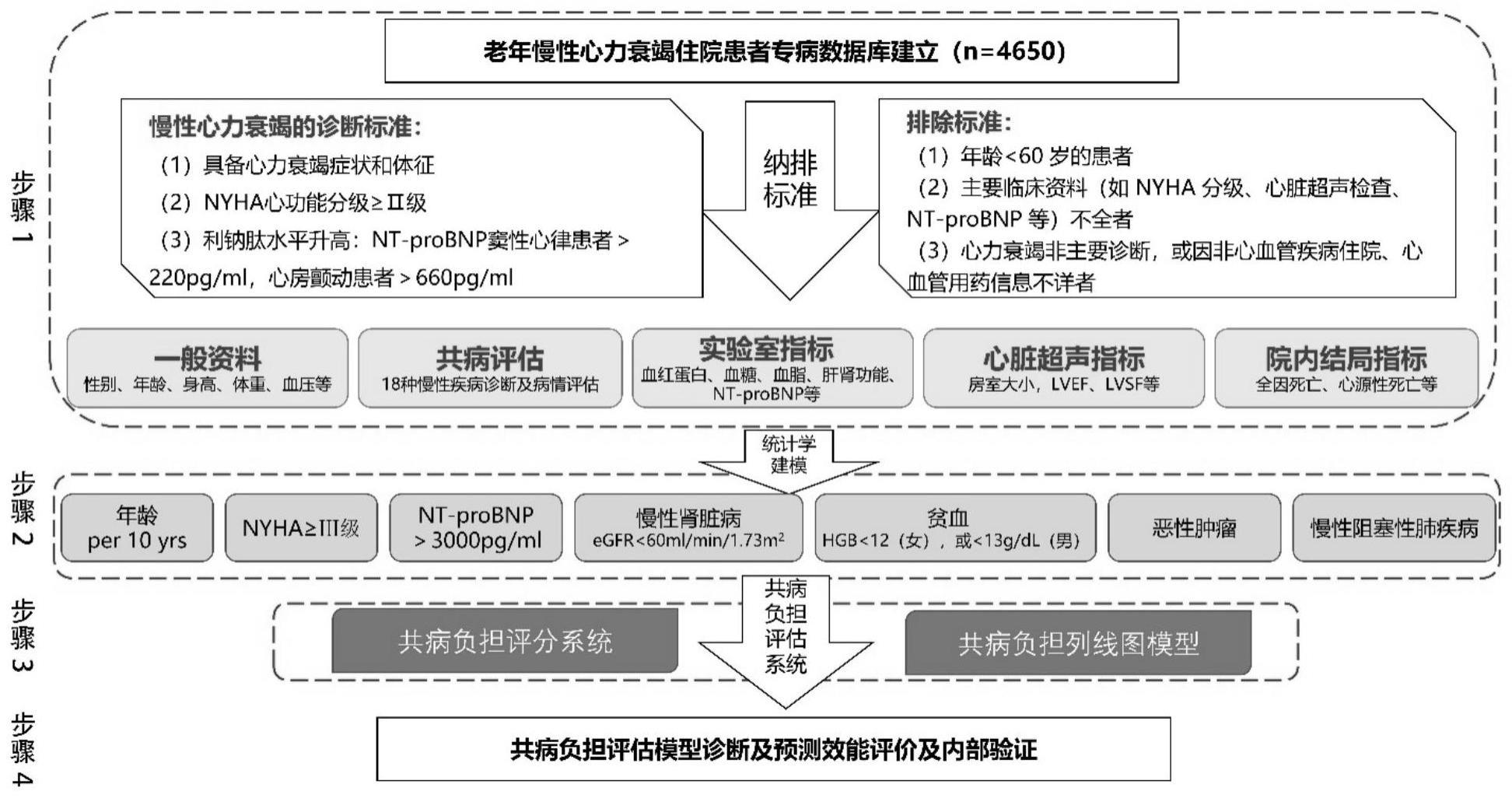 一种慢性心力衰竭患者的共病负担评估系统的制作方法