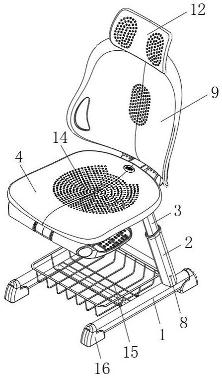 多功能一体式课椅的制作方法