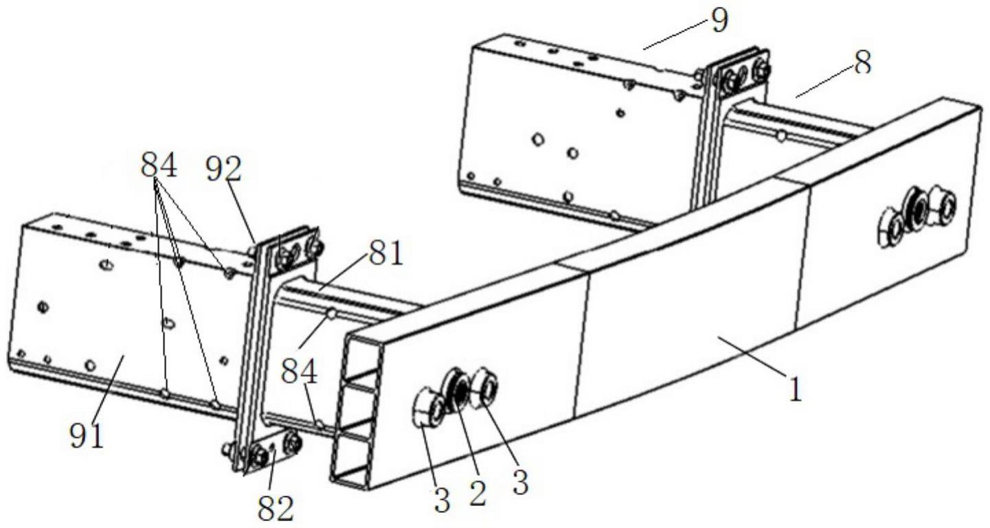 一种高低配拖车钩兼容性安装结构的制作方法