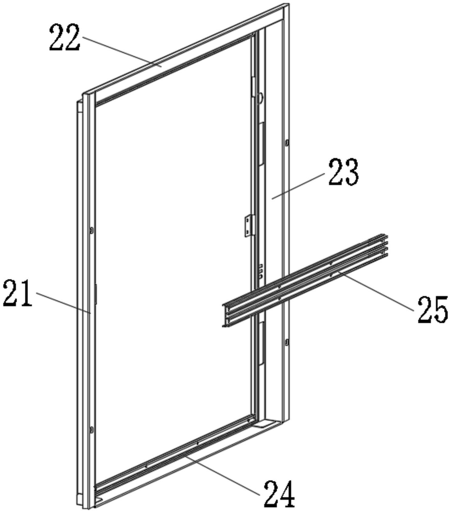 一种门框墙筋组件及消毒柜的制作方法
