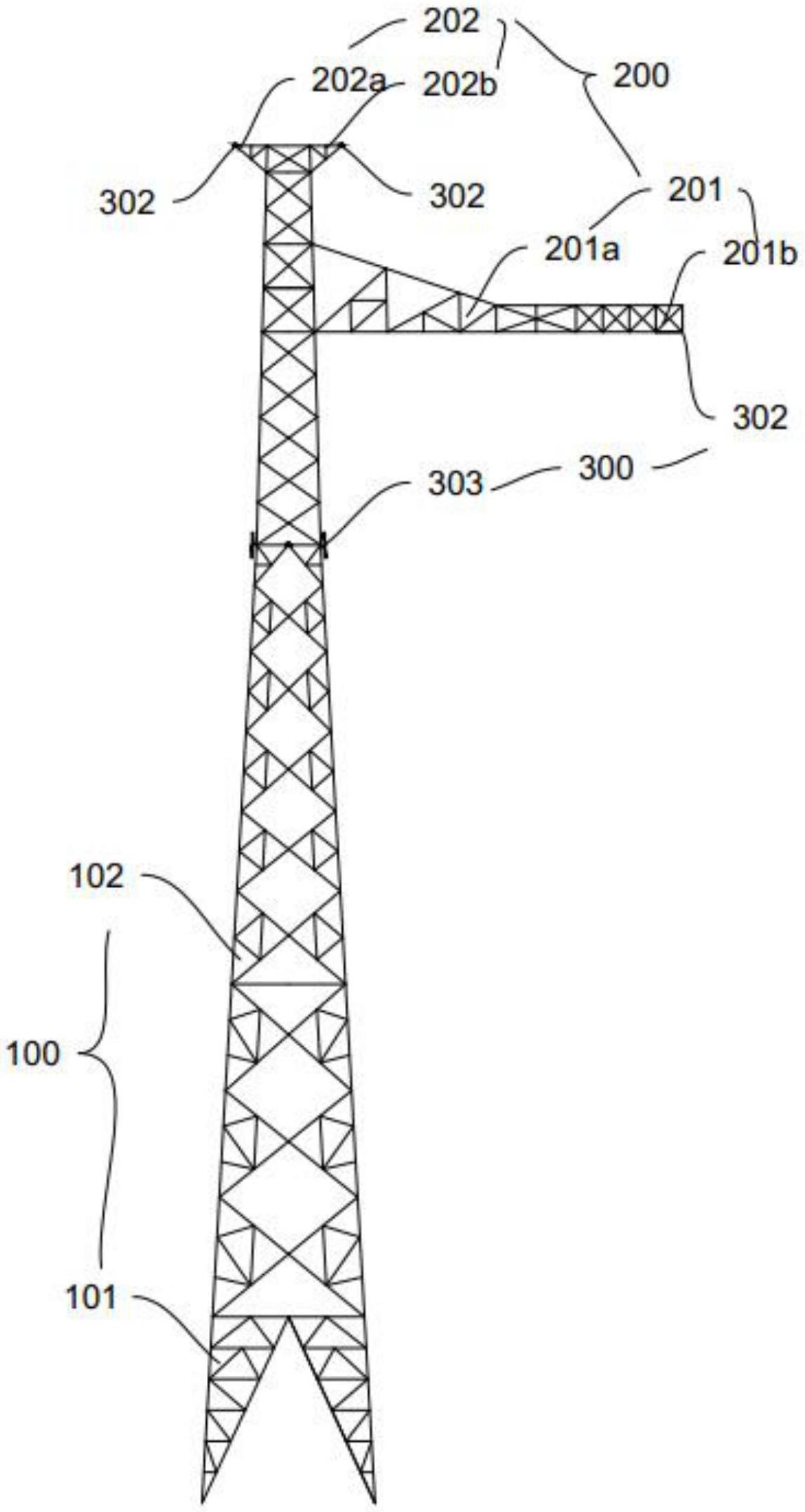 一种输电单柱终端塔的制作方法