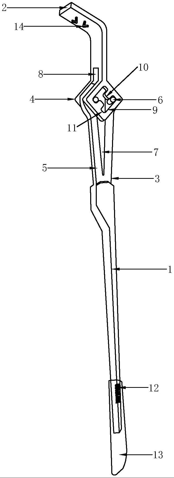 一种镜腿与桩头的连接结构的制作方法