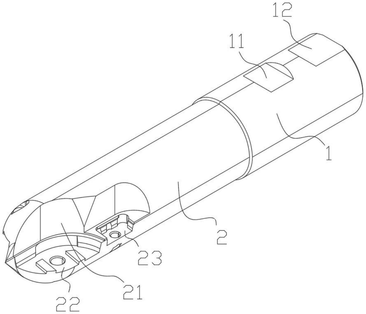 一种用于曲面圆弧沟槽加工的球头铣刀的制作方法