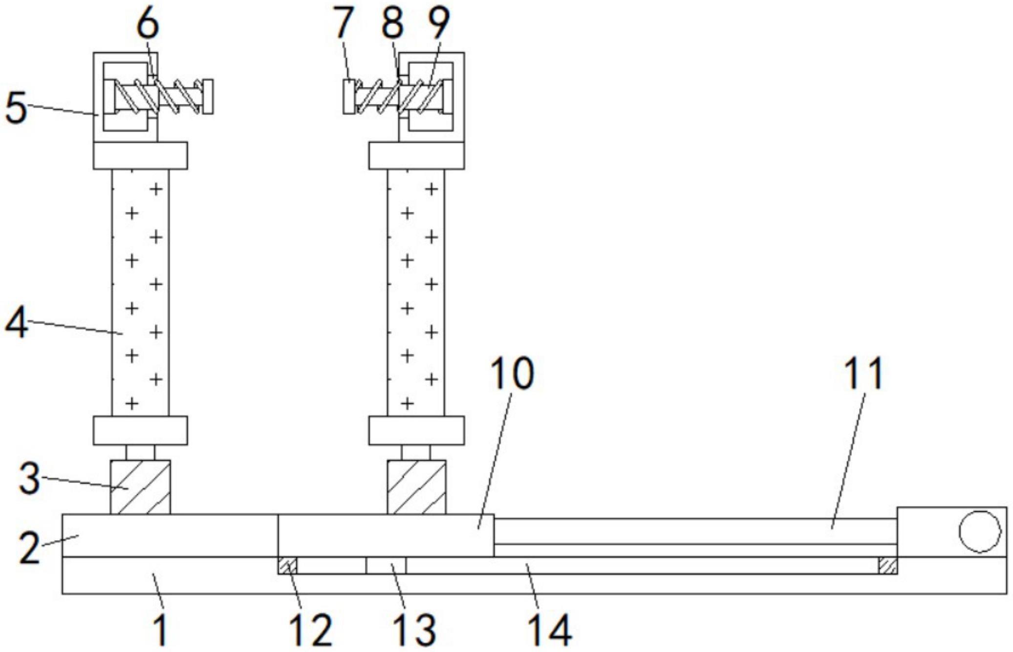 一种电梯导轨支架加工对中机构的制作方法
