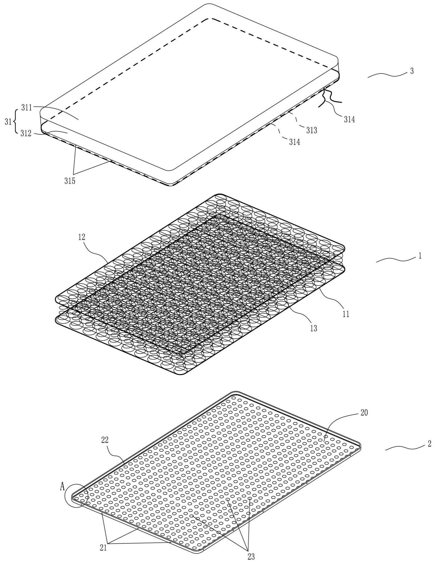 一种可拆卸的席梦思床垫的制作方法