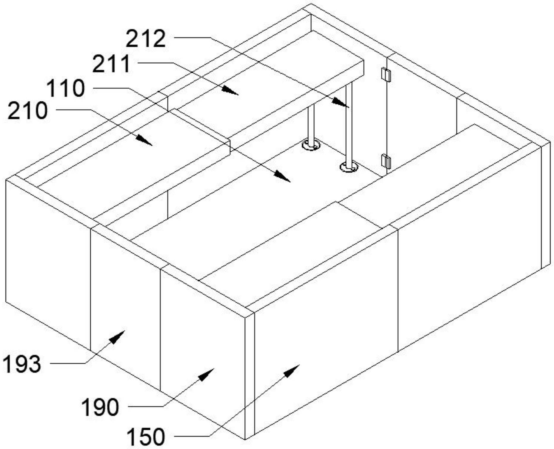 一种室内用临时银行营业厅拼装结构的制作方法