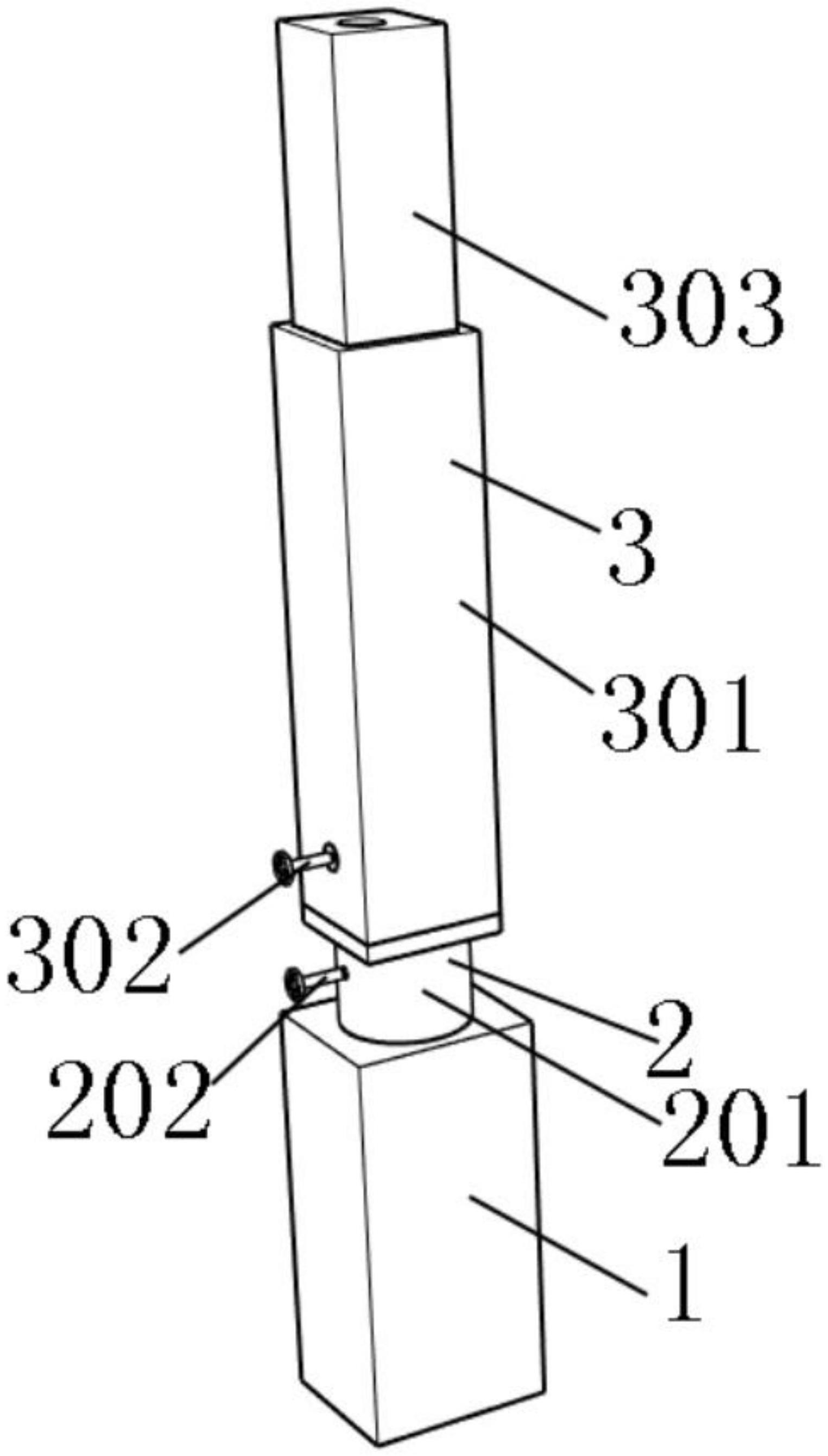 一种膜结构车棚立柱固定器的制作方法