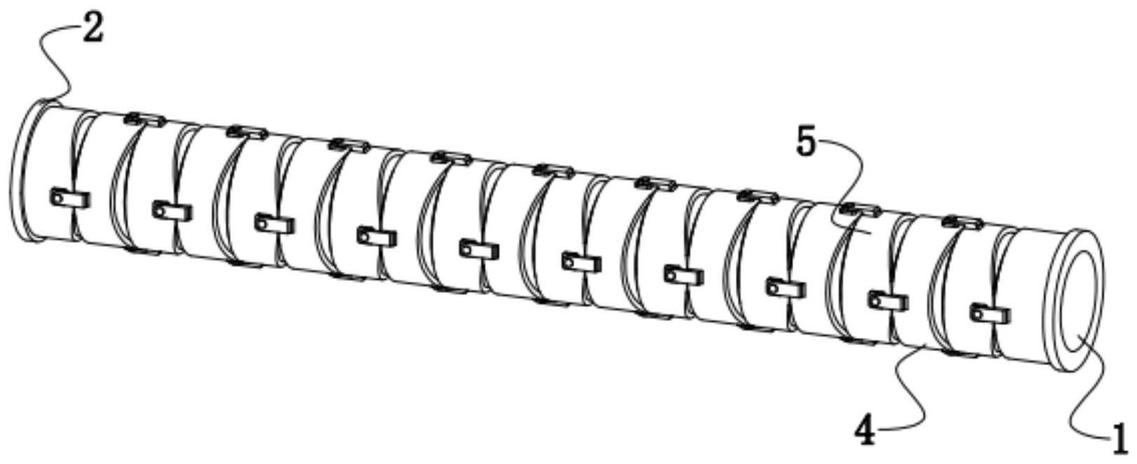 一种混凝土泵车与泵管连接用的可弯曲连接管的制作方法