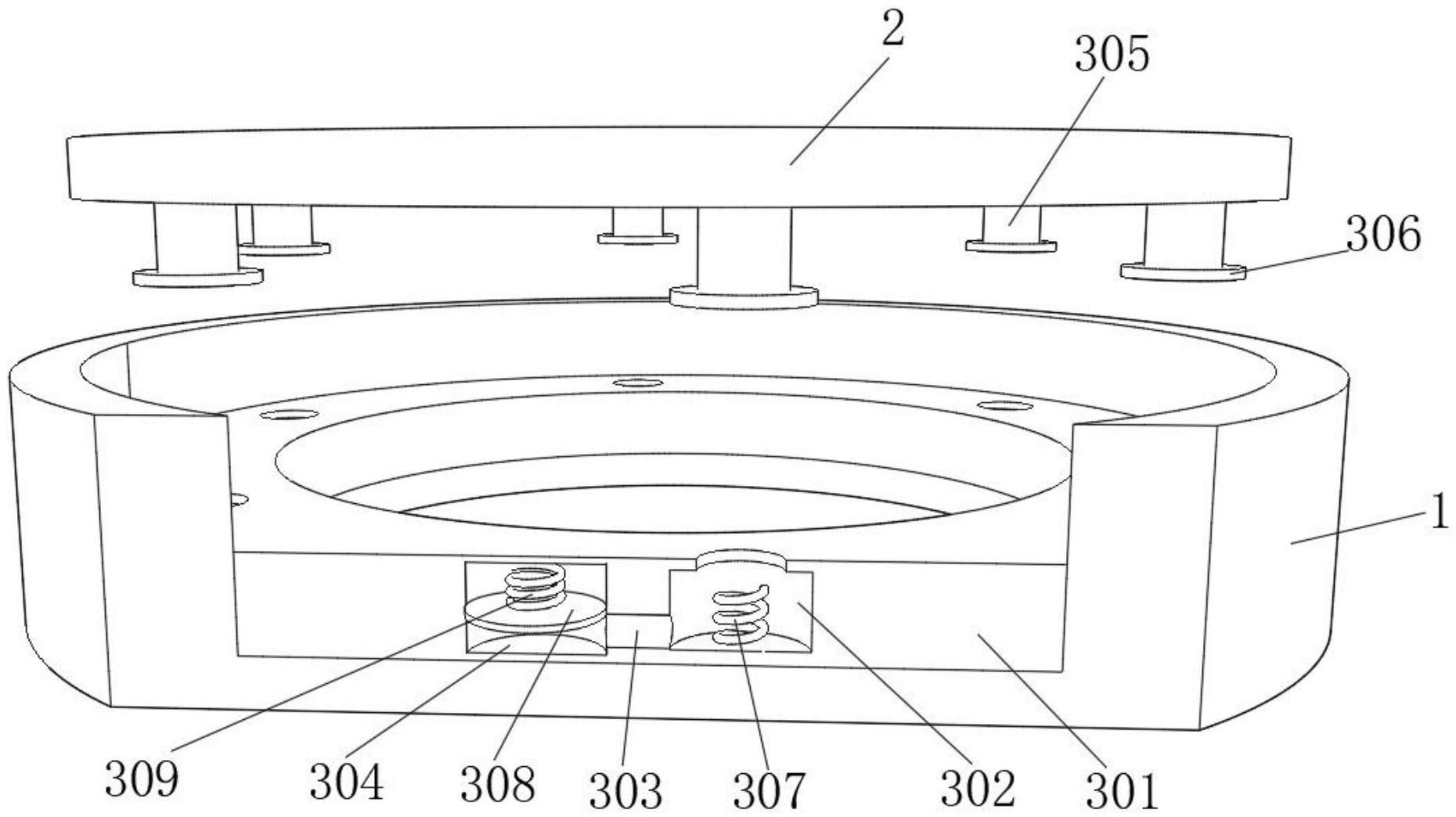 一种市政工程用具有安全机构的井盖的制作方法