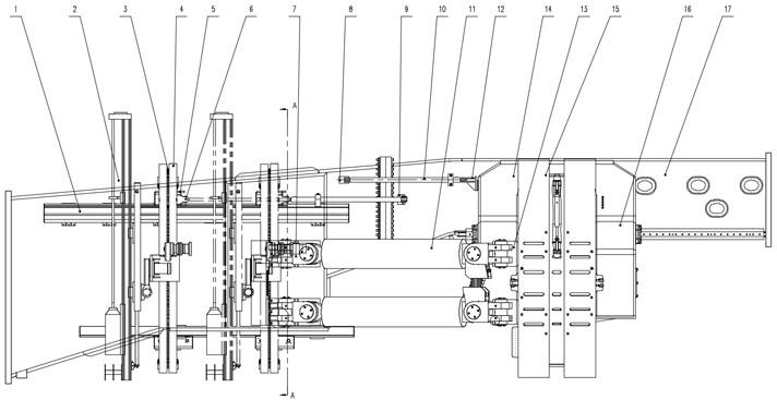 一种敞开式TBM用多角度同步锚杆钻机装置的制作方法