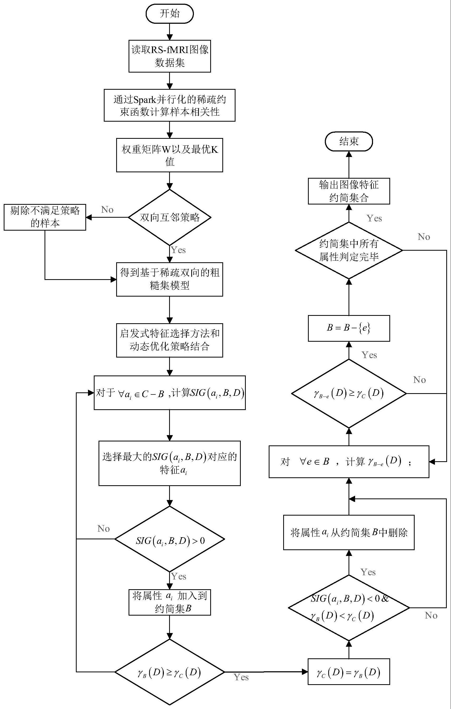 一种用于精神分裂症病历图像特征选择的稀疏双向Spark方法