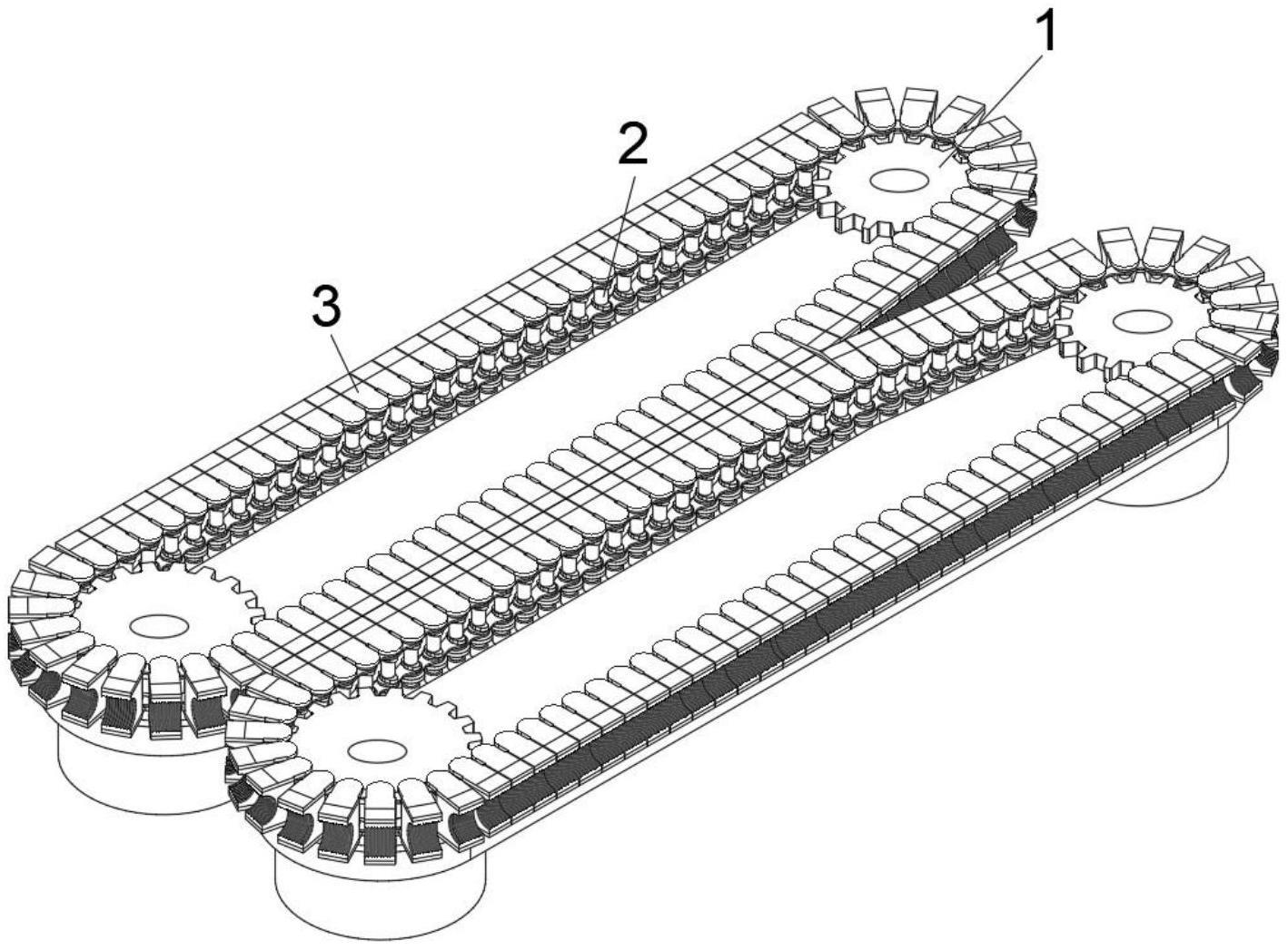 一种轨道列车用尼龙软管表面纹理成型机的模具组装机构的制作方法