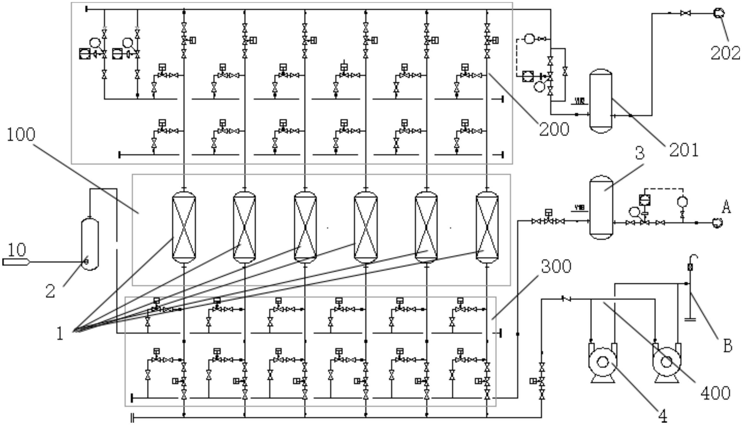 真空解析尾气回收结构的制作方法