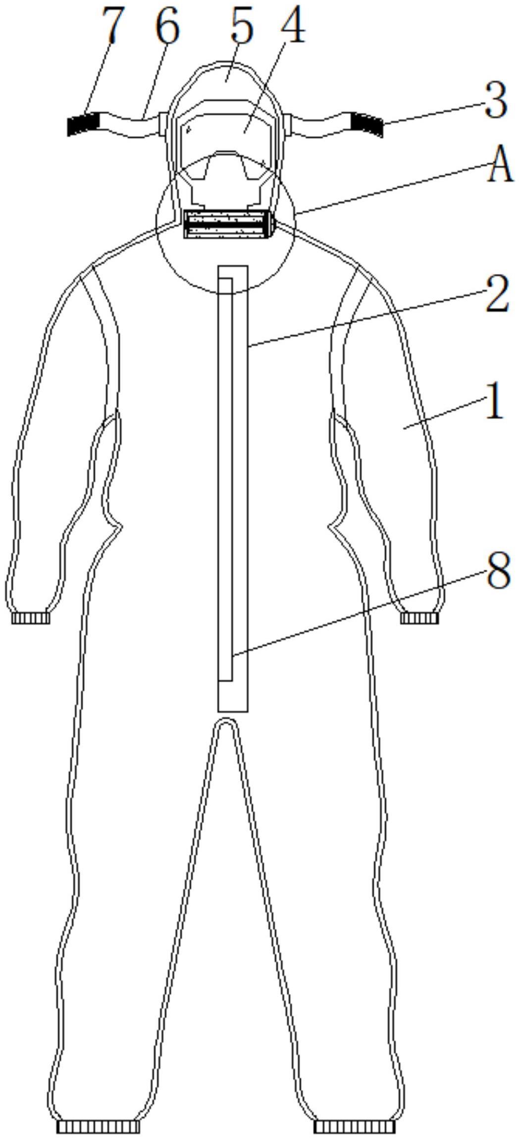 一种抗菌透气型医用防护服的制作方法