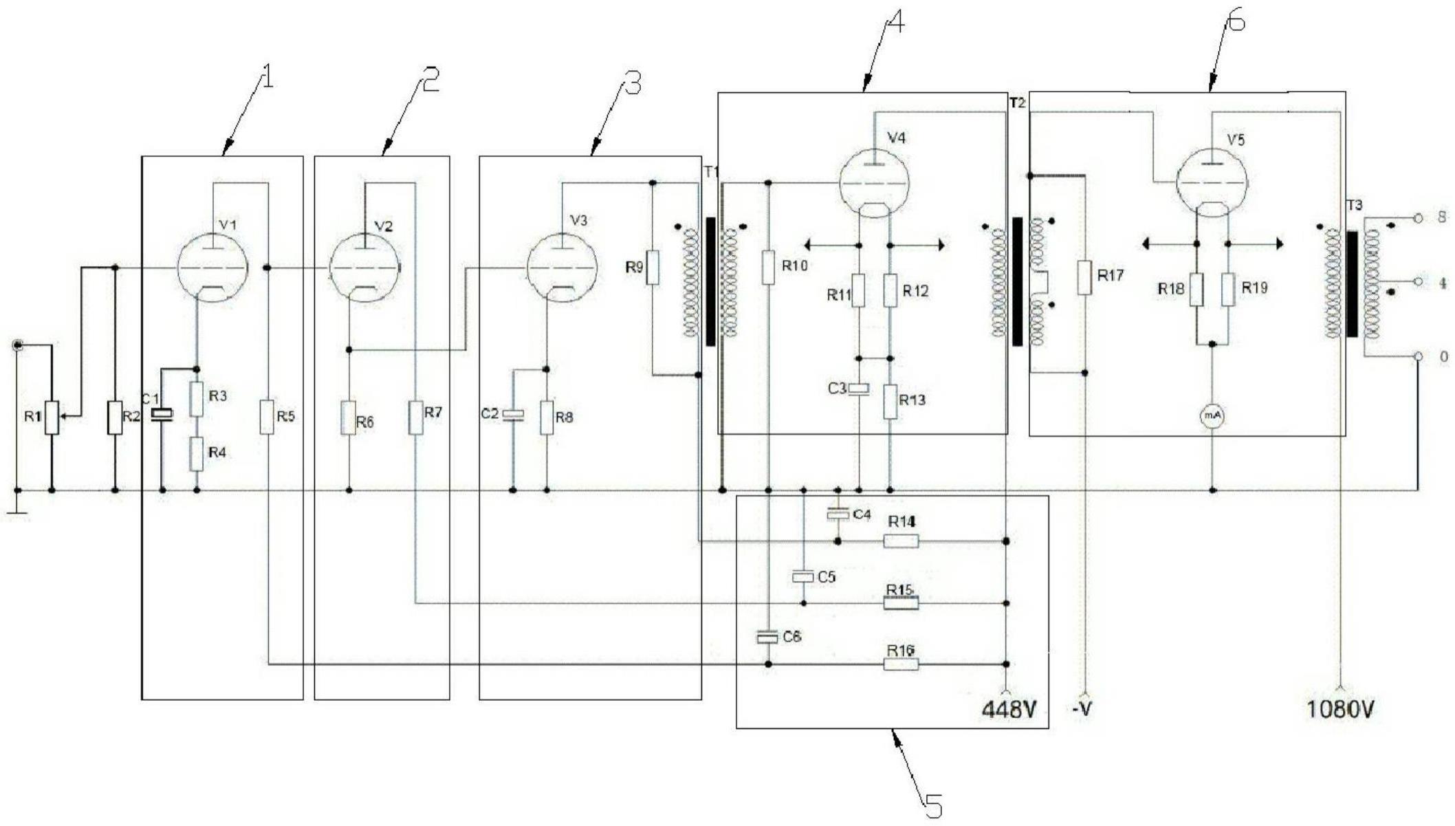845高功率单端甲类音频功率放大器的制作方法