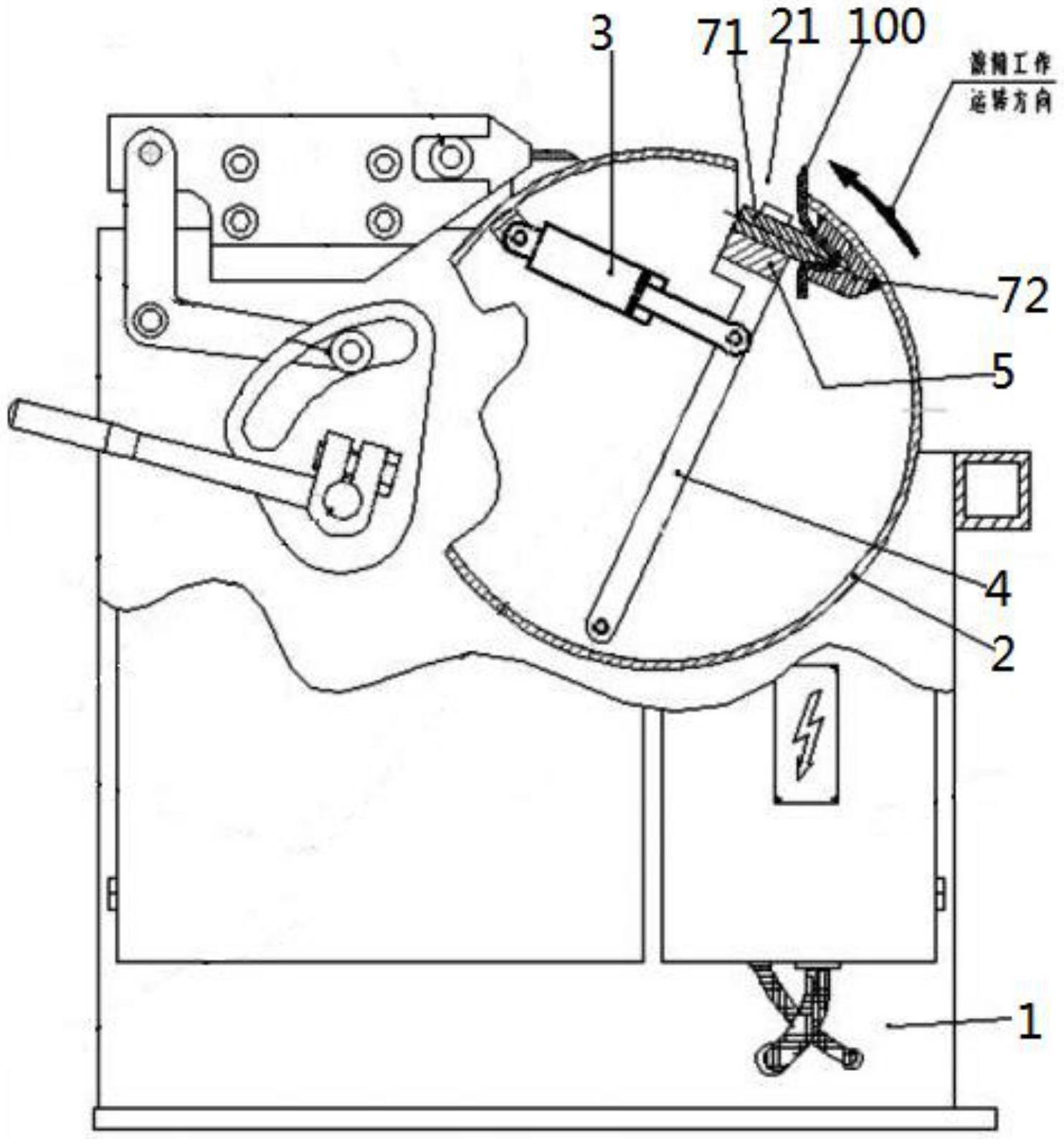 高效剥猪皮机用气动夹皮机构的制作方法