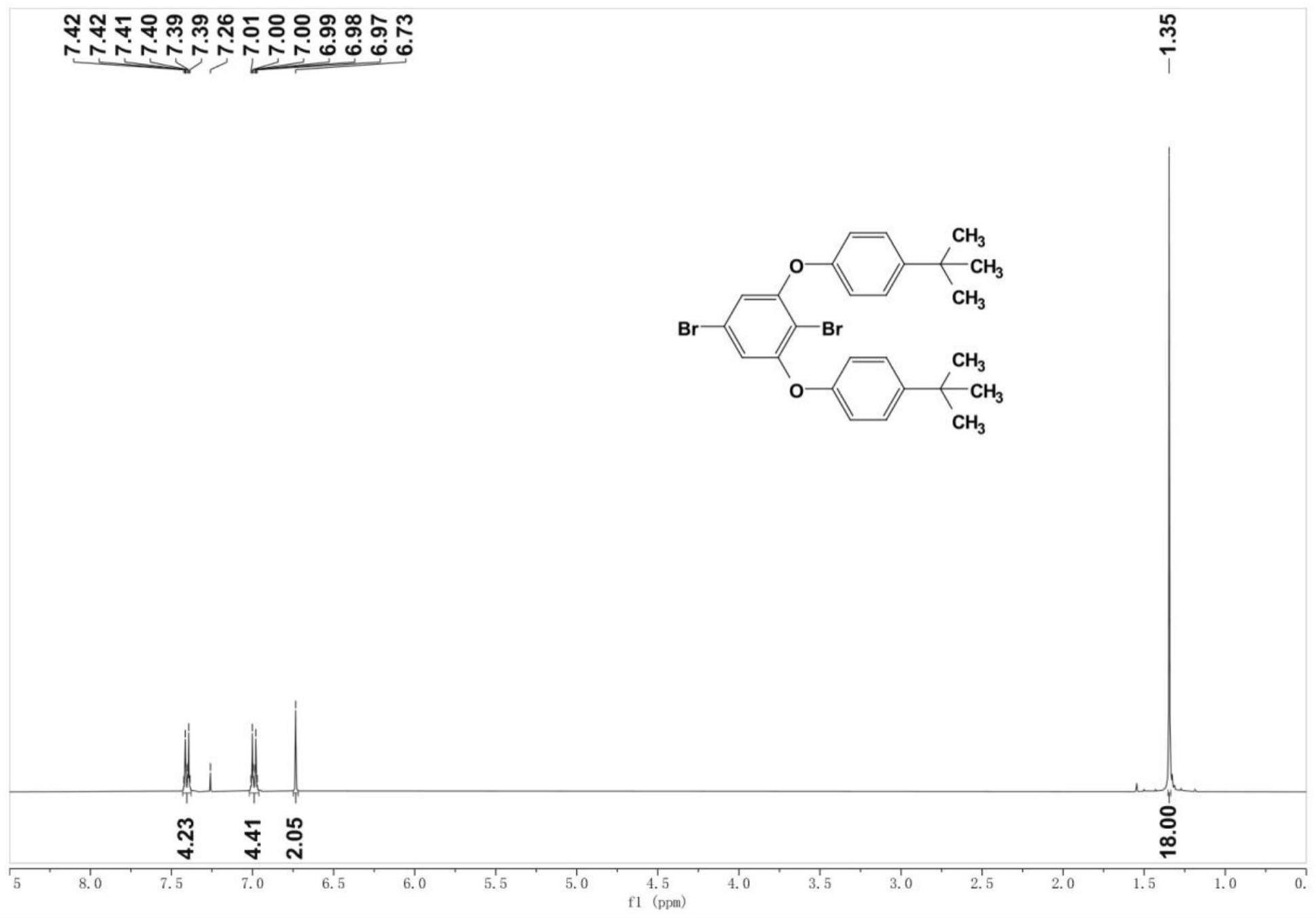 一种基于氧桥联的三芳基硼衍生物及其制备方法和应用