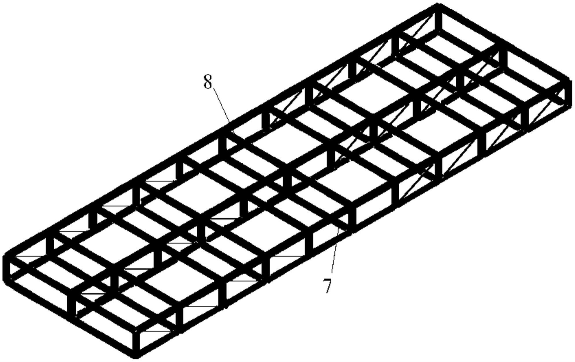 一种采用预应力筋为受拉斜腹杆的大跨度混凝土桁架及多榀桁架的制作方法