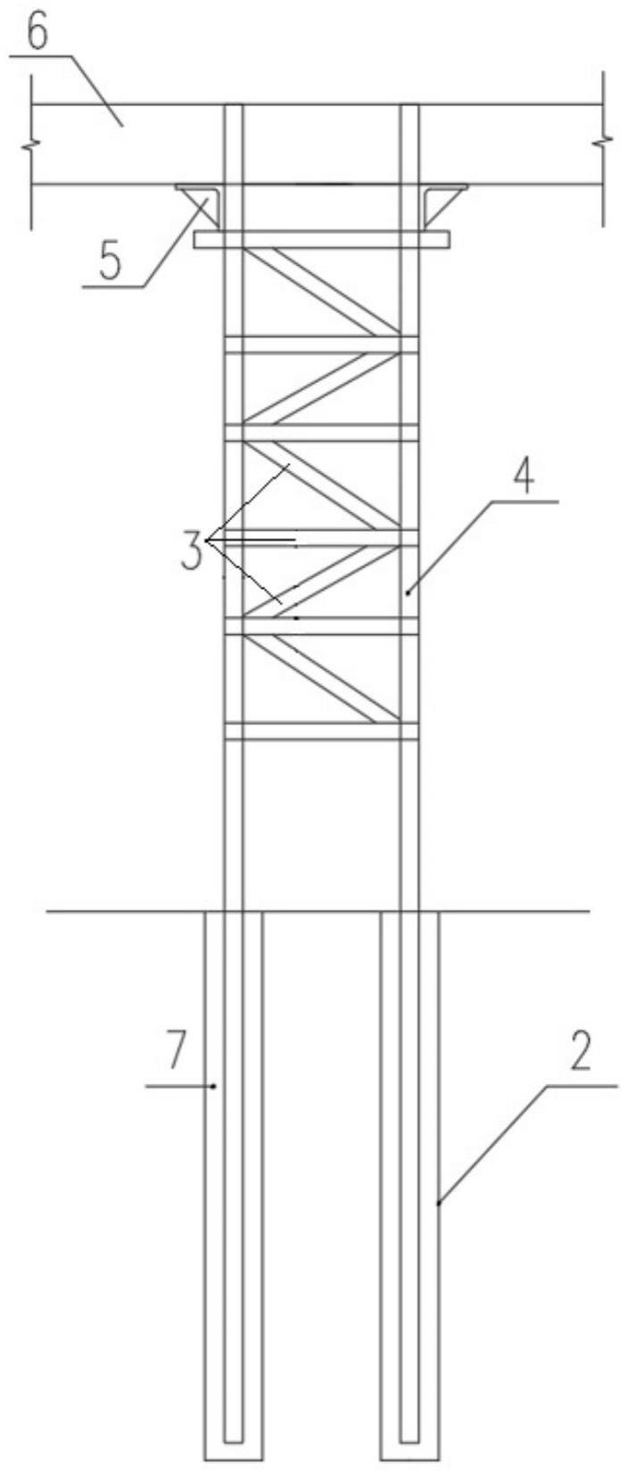 一种用于水域基坑工程中轻型组合立柱结构的制作方法