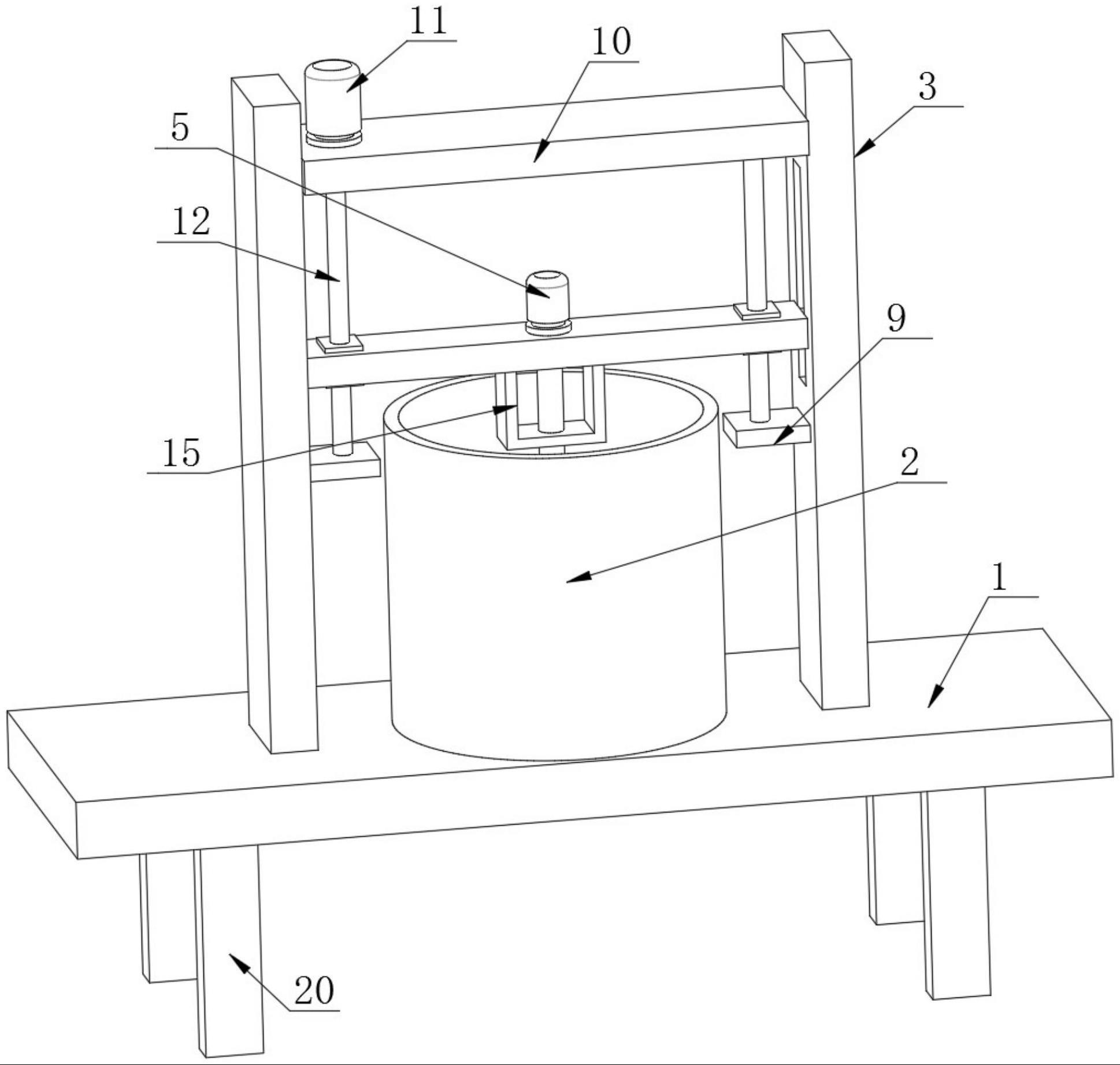 一种节能型JS聚合物防水涂料的物料混合搅拌器的制作方法