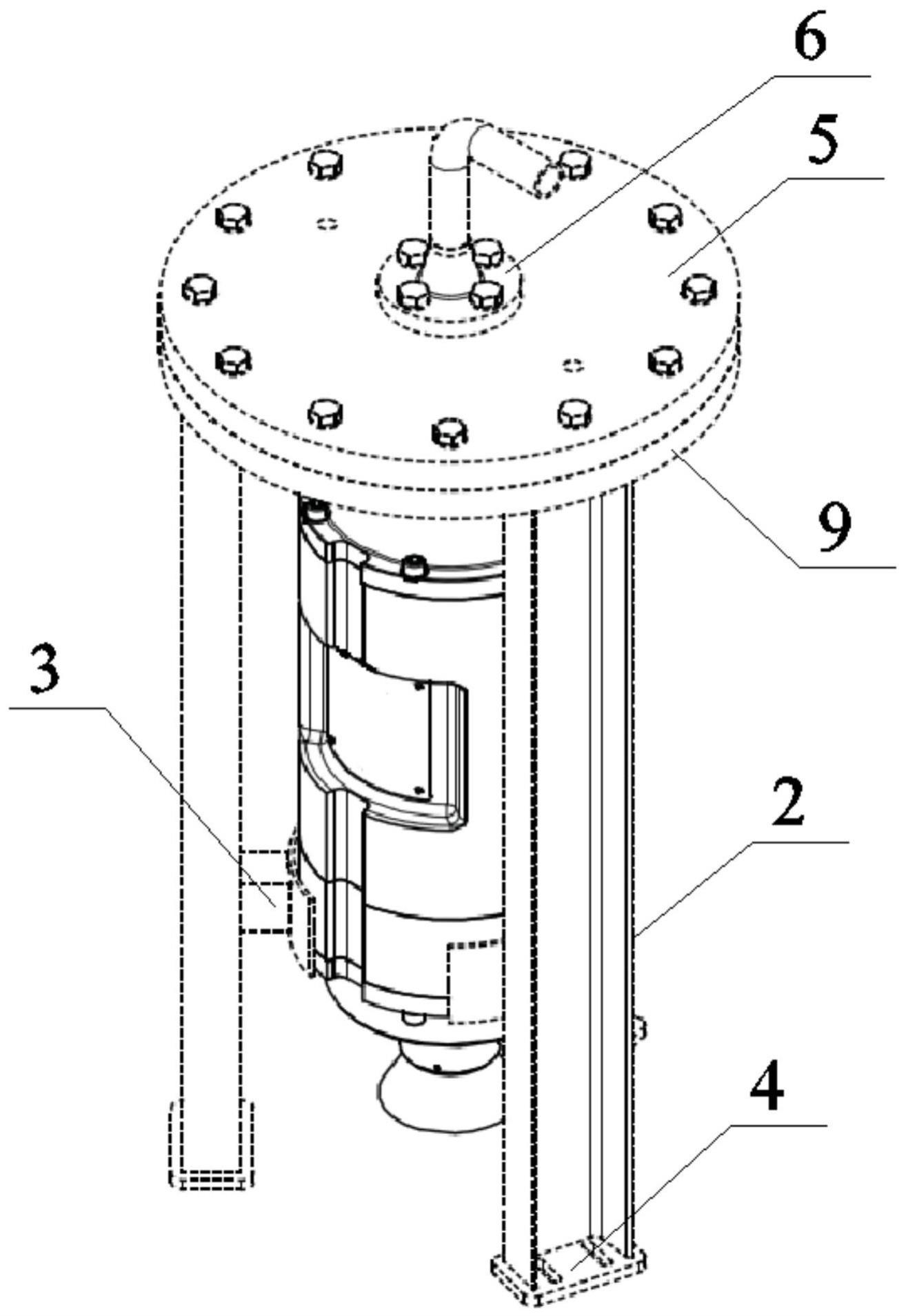 一种用于支撑B型LNG燃料舱内潜液泵的可变式三腿支架的制作方法