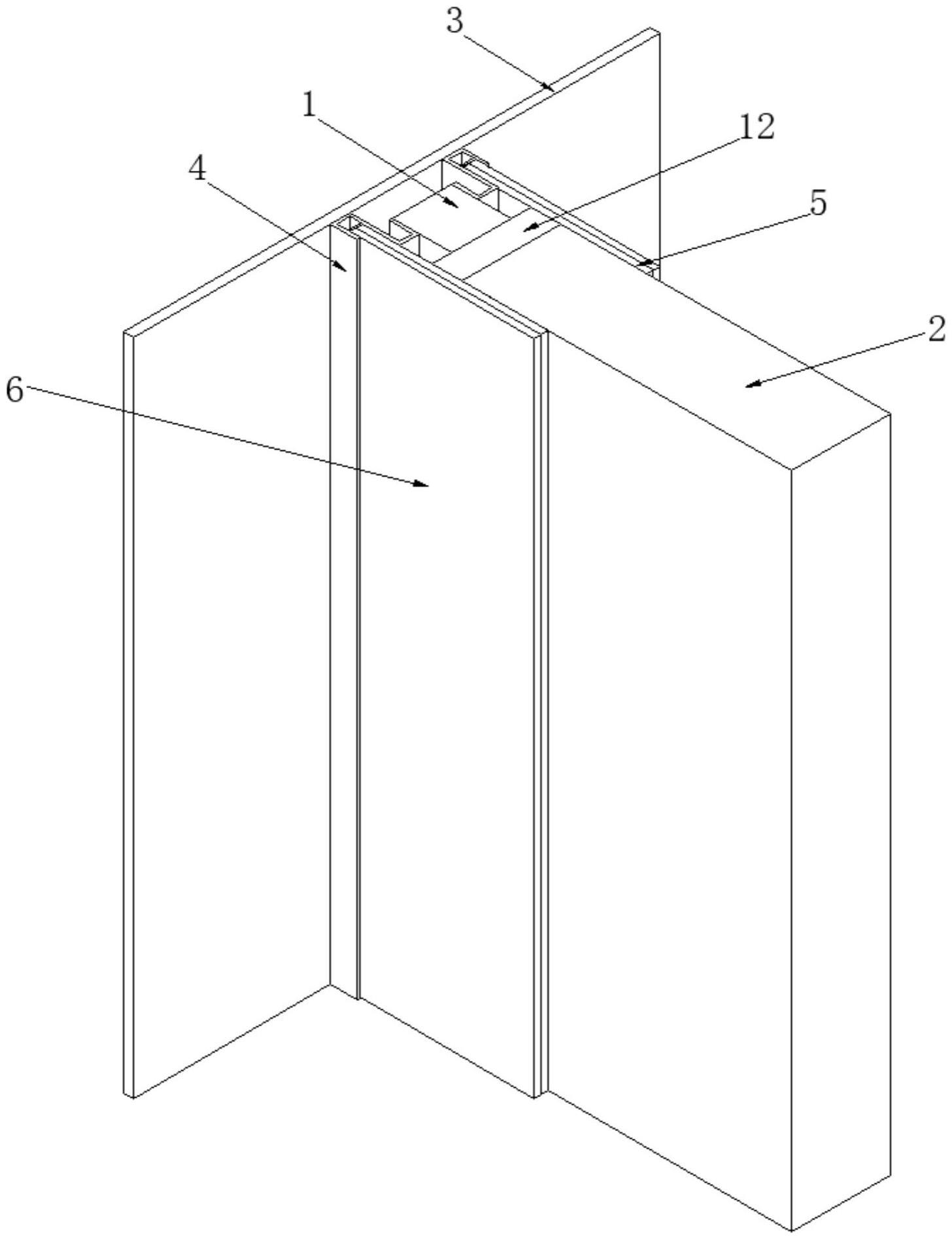 装修工程墙体狭小空间幕墙封堵防开裂节点的制作方法