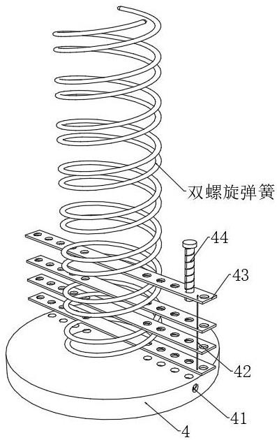 一种钛合金双螺旋弹簧疲劳测试装置的制作方法