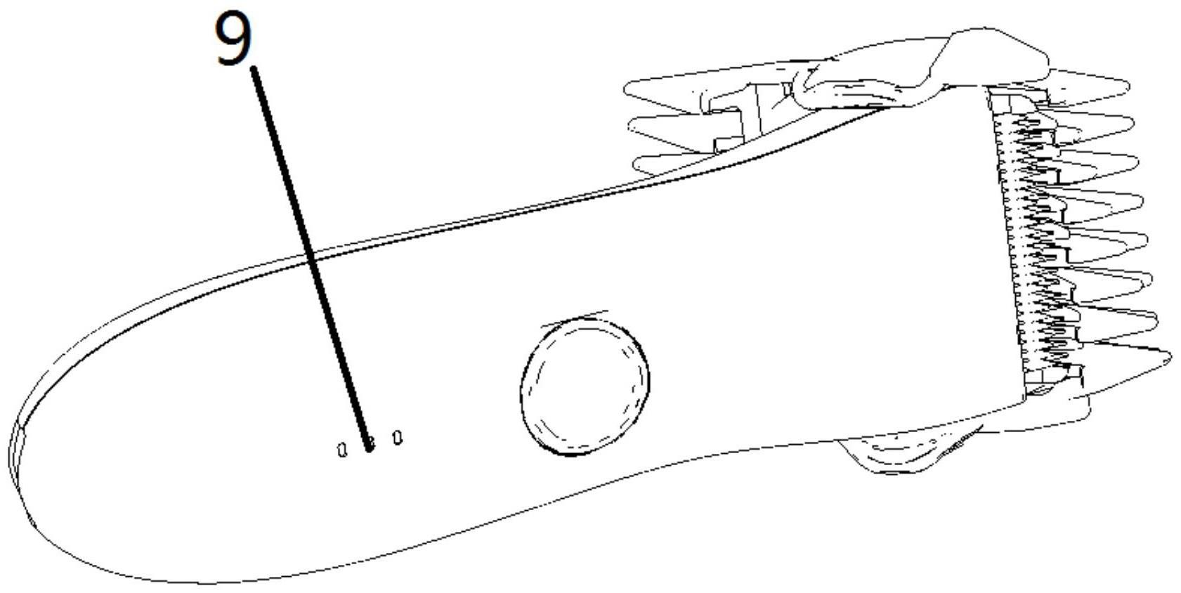 一种带可调节旋钮限位梳的理发器的制作方法