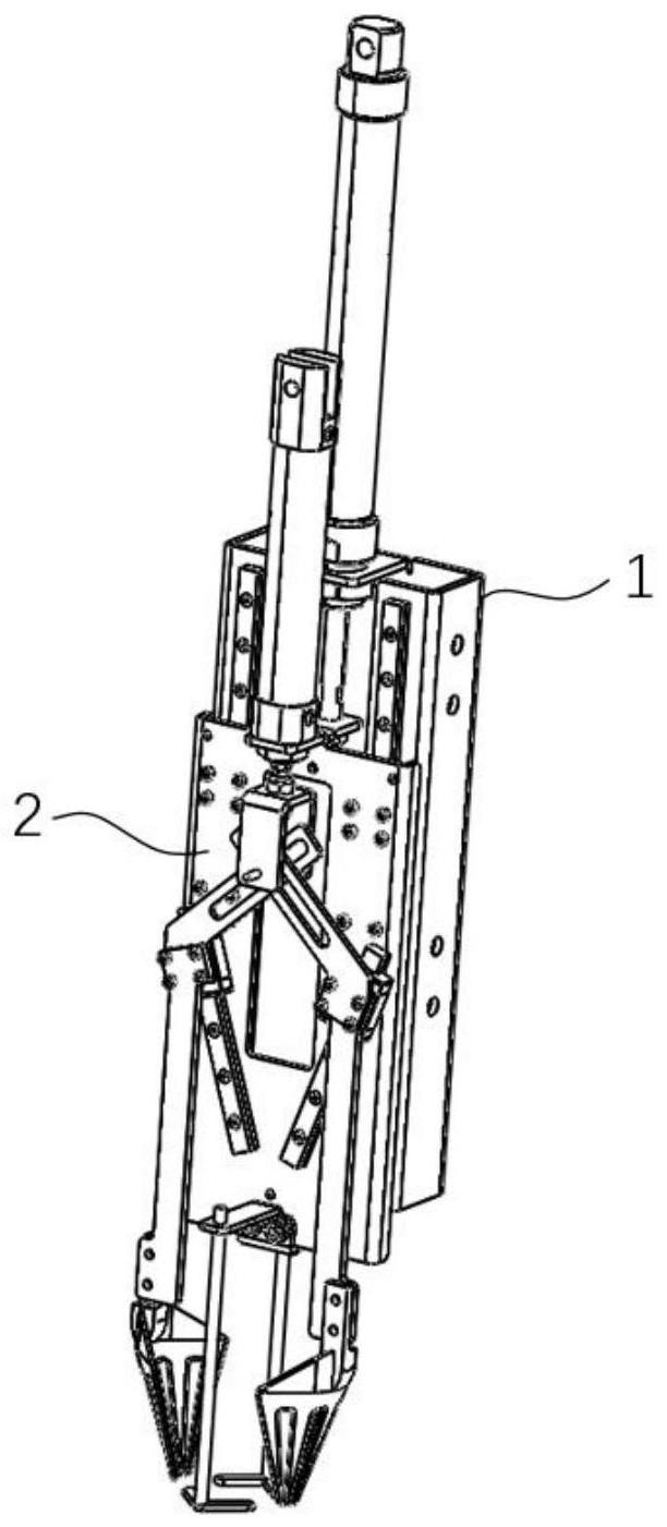 一种对角斜插式末端执行器