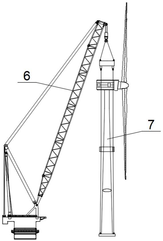 海上风机整体吊装工装及吊装方法与流程