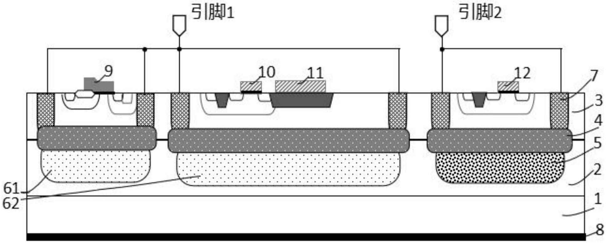 一种集成化的多引脚过压保护结构的制作方法