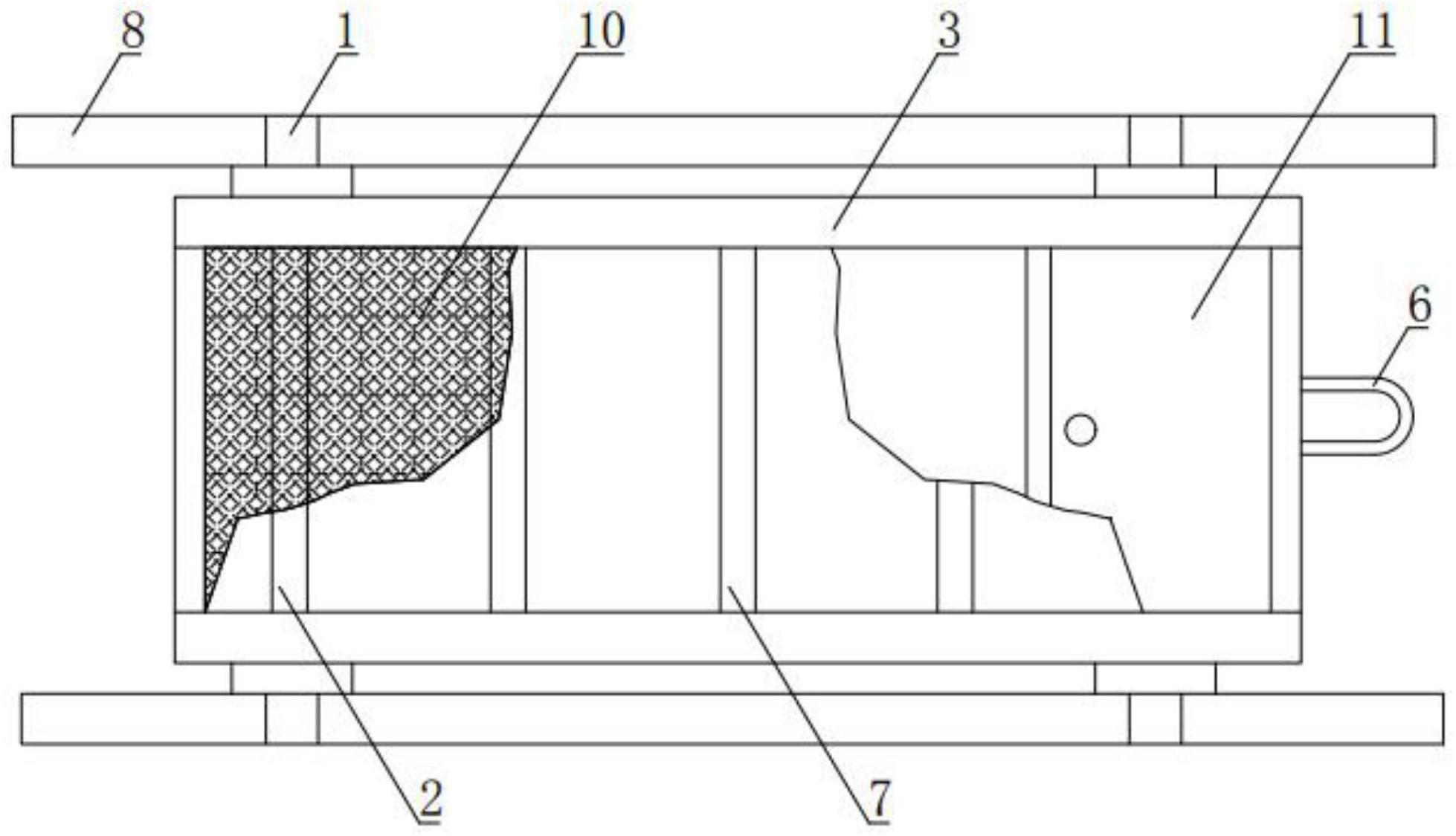 利用屋面钢结构天沟快速倒运材料的施工装置及使用方法与流程