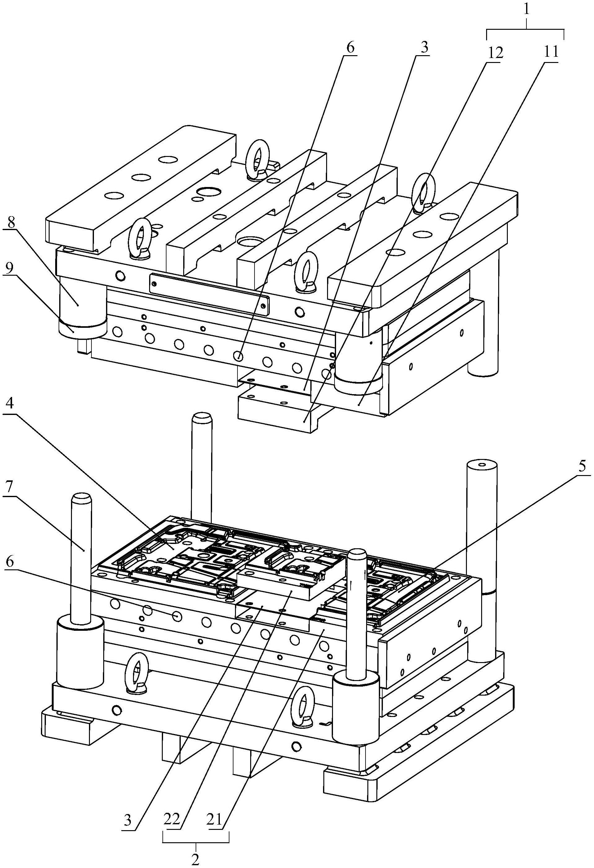 一种电控单元散热片热整形模芯模具的制作方法