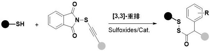 一种无溶剂重排反应合成酰基二硫化合物的方法与流程