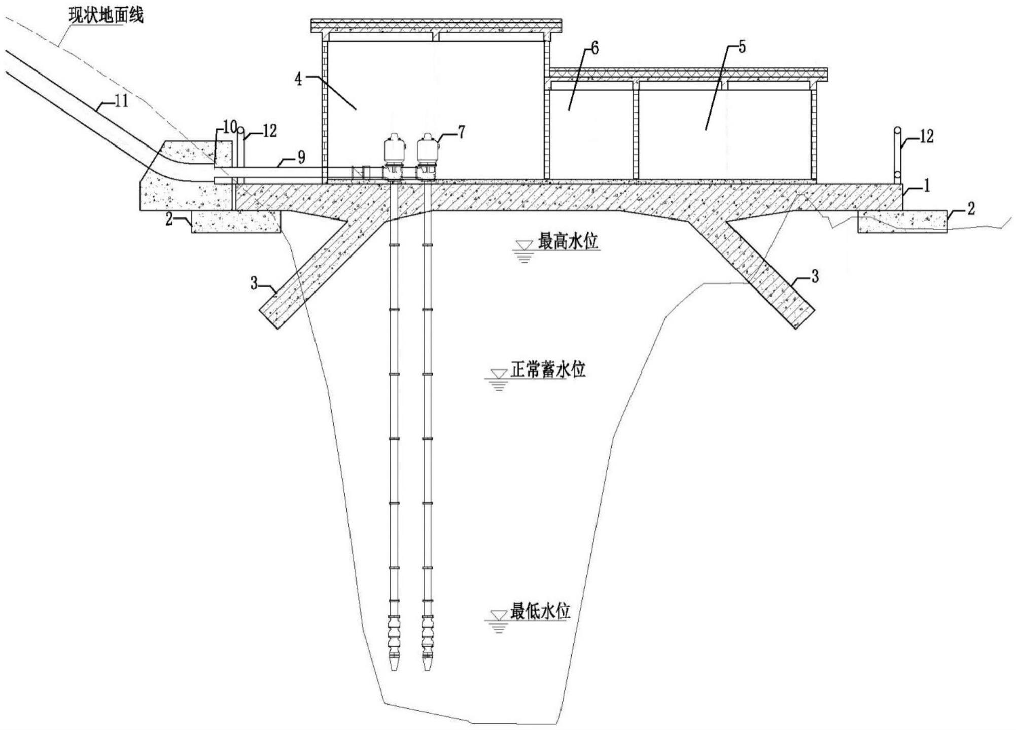 一种适用于深层取水的桥式泵房的制作方法